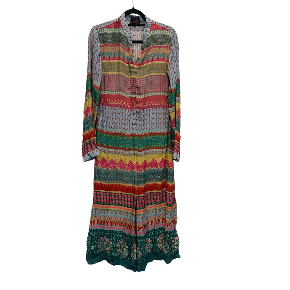 Anthropologie Abani by Siddhartha Bansal Jumpsuit Romper Jewel Tones